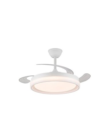 Ventilador de teto BRISA EVO LED com pás retráteis, 72W 7920Lm CCT Dim Smart