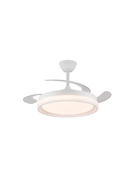 Ventilador de techo LED con aspas retráctiles BRISA EVO, 72W 7920Lm CCT Dim Smart