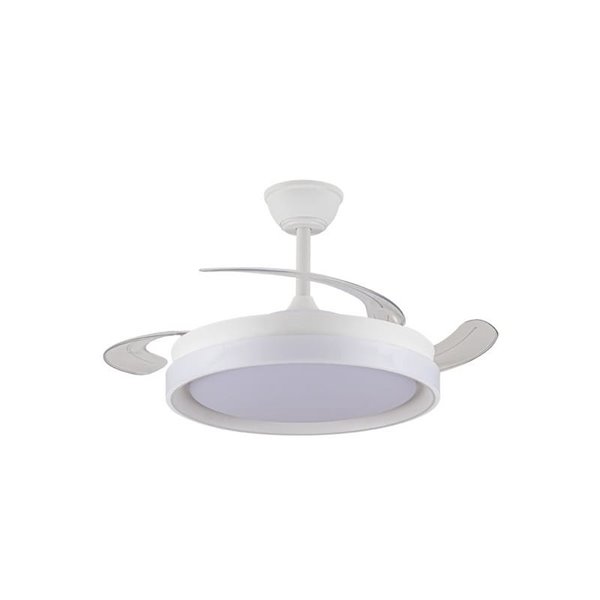 Ventilateur de plafond LED BRISA EVO à pales rétractables, 72 W, 7 920 lm, CCT, variateur intelligent