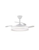 Ventilateur de plafond LED BRISA EVO à pales rétractables, 72 W, 7 920 lm, CCT, variateur intelligent