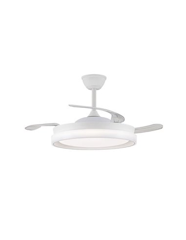 Ventilateur de plafond LED BRISA EVO à pales rétractables, 72 W, 7 920 lm, CCT, variateur intelligent