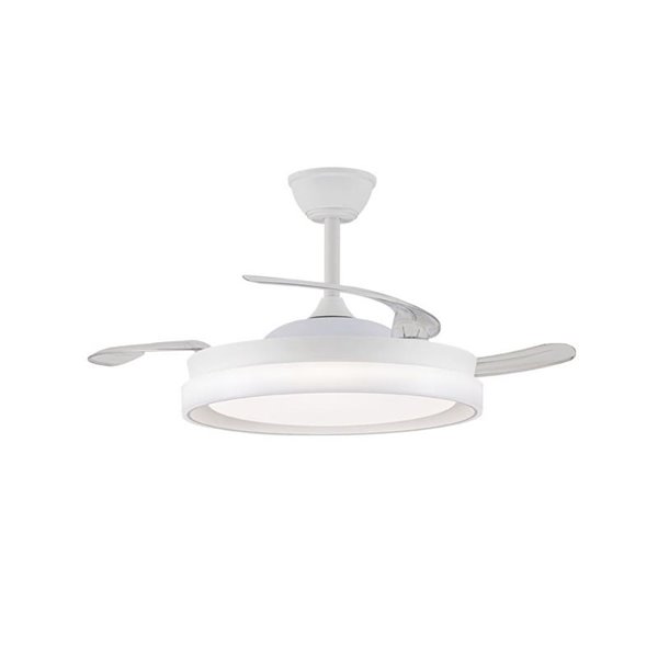Ventilateur de plafond LED BRISA EVO à pales rétractables, 72 W, 7 920 lm, CCT, variateur intelligent