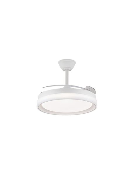 Ventilateur de plafond LED BRISA EVO à pales rétractables, 72 W, 7 920 lm, CCT, variateur intelligent