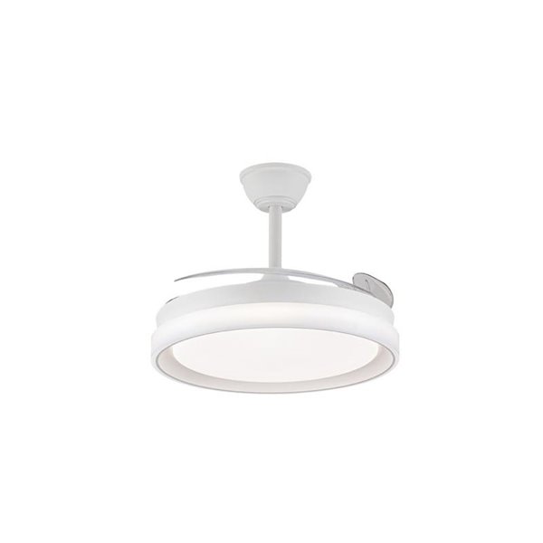 Ventilateur de plafond LED BRISA EVO à pales rétractables, 72 W, 7 920 lm, CCT, variateur intelligent