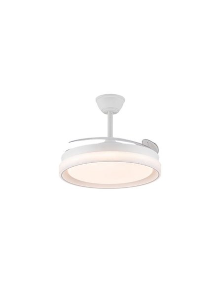 Ventilateur de plafond LED BRISA EVO à pales rétractables, 72 W, 7 920 lm, CCT, variateur intelligent