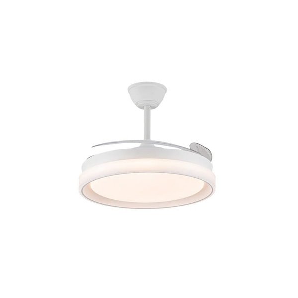 Ventilateur de plafond LED BRISA EVO à pales rétractables, 72 W, 7 920 lm, CCT, variateur intelligent