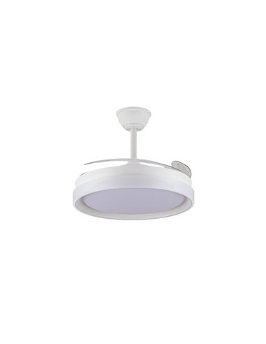 Ventilateur de plafond LED BRISA EVO à pales rétractables, 72 W, 7 920 lm, CCT, variateur intelligent