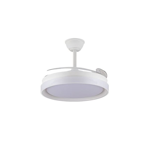 Ventilateur de plafond LED BRISA EVO à pales rétractables, 72 W, 7 920 lm, CCT, variateur intelligent