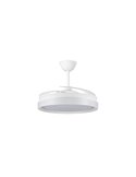 Ventilador de techo LED aspas retráctiles BRISA ECO, 45W 4400Lm CCT