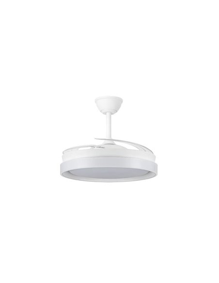 Ventilador de techo LED aspas retráctiles BRISA ECO, 45W 4400Lm CCT