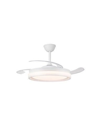 Ventilador de techo LED aspas retráctiles BRISA ECO, 45W 4400Lm CCT