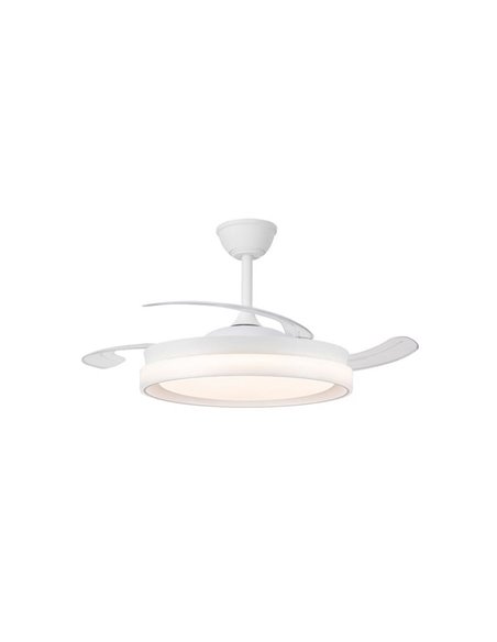 Ventilador de techo LED aspas retráctiles BRISA ECO, 45W 4400Lm CCT