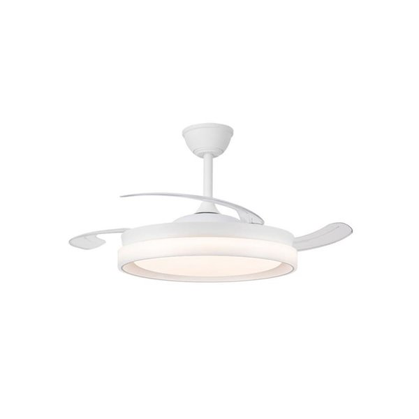 Ventilador de techo LED aspas retráctiles BRISA ECO, 45W 4400Lm CCT