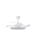 Ventilador de techo LED aspas retráctiles BRISA ECO, 45W 4400Lm CCT