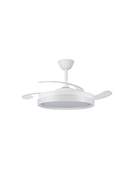 Ventilador de techo LED aspas retráctiles BRISA ECO, 45W 4400Lm CCT