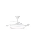 Ventilador de techo LED aspas retráctiles BRISA ECO, 45W 4400Lm CCT