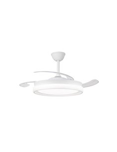 Ventilador de techo LED aspas retráctiles BRISA ECO, 45W 4400Lm CCT