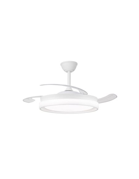 Ventilador de techo LED aspas retráctiles BRISA ECO, 45W 4400Lm CCT