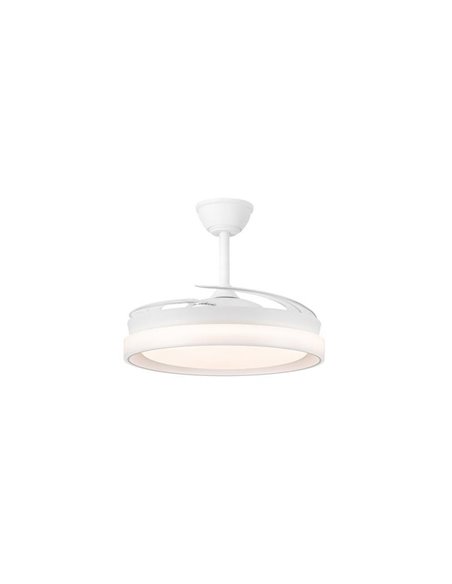 Ventilador de techo LED aspas retráctiles BRISA ECO, 45W 4400Lm CCT