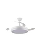 Ventilador LED aspas retráctiles CHARLY EVO 72W, 7920Lm CCT Dim Smart