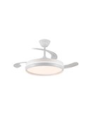 Ventilador LED aspas retráctiles CHARLY EVO 72W, 7920Lm CCT Dim Smart