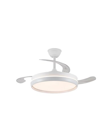 Ventilador LED aspas retráctiles CHARLY EVO 72W, 7920Lm CCT Dim Smart