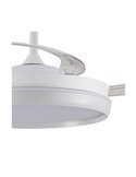 Ventilador LED aspas retráctiles CHARLY EVO 72W, 7920Lm CCT Dim Smart
