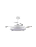 Ventilador LED aspas retráctiles CHARLY EVO 72W, 7920Lm CCT Dim Smart