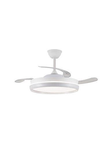Ventilador LED aspas retráctiles CHARLY EVO 72W, 7920Lm CCT Dim Smart