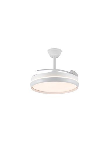 Ventilador CHARLY EVO 72W LED com pás retráteis, 7920Lm CCT Dim Smart