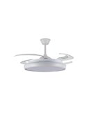 Ventilador LED aspas retráctiles CHARLY L 80W, 9000Lm CCT Dim Ø60cm