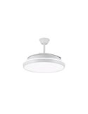 Ventilador LED aspas retráctiles CHARLY L 80W, 9000Lm CCT Dim Ø60cm