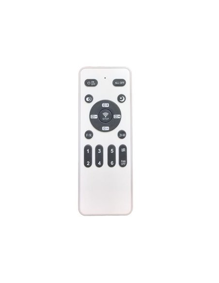 Ventilador LED de techo con aspas retráctiles CHIEF blanco, 36W 3600Lm CCT Dim