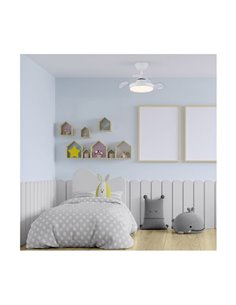 Ventilador de teto HORNET LED com pás retráteis, 32W 3195Lm CCT Dim 2