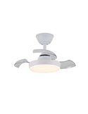 Ventilador de techo LED con aspas retráctiles HORNET, 32W 3195Lm CCT Dim