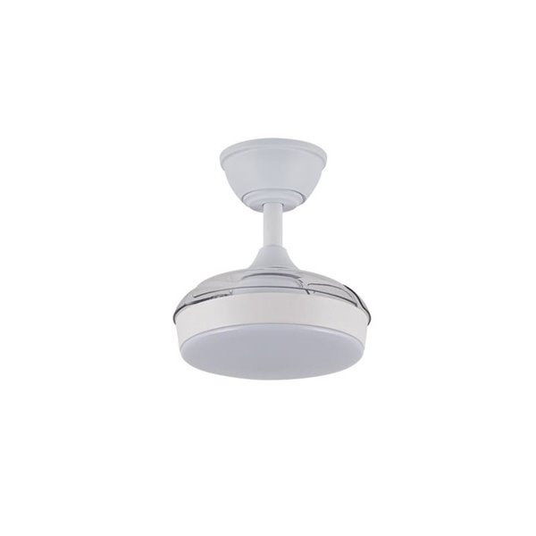 Ventilador de techo LED con aspas retráctiles HORNET, 32W 3195Lm CCT Dim