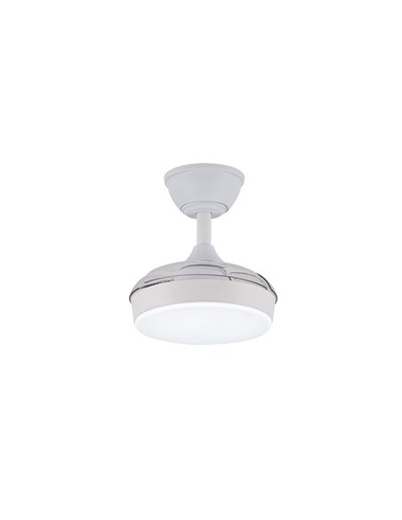 Ventilador de techo LED con aspas retráctiles HORNET, 32W 3195Lm CCT Dim