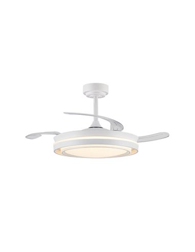 Ventilateur de plafond à LED NASOT avec pales rétractables, 72 W, 7 920 lm, CCT