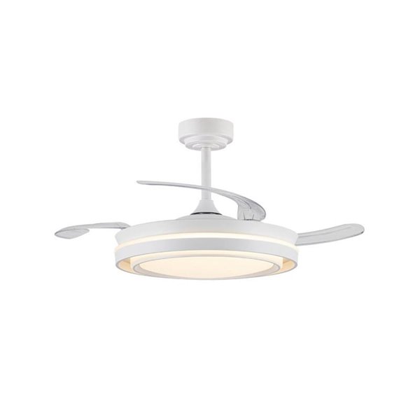 Ventilateur de plafond à LED NASOT avec pales rétractables, 72 W, 7 920 lm, CCT