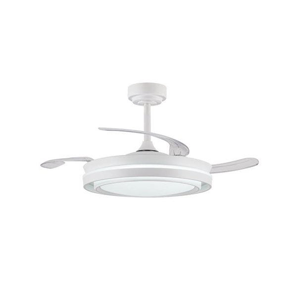 Ventilador de teto LED NASOT com lâminas retráteis, 72W 7920Lm CCT