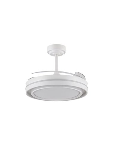 Ventilador de teto LED NASOT com lâminas retráteis, 72W 7920Lm CCT