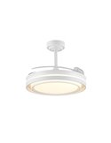 Ventilador de teto LED NASOT com lâminas retráteis, 72W 7920Lm CCT