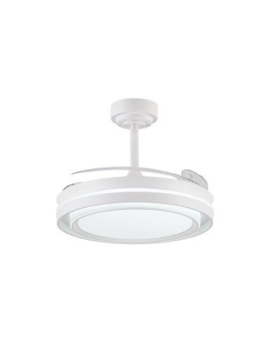 Ventilador de teto LED NASOT com lâminas retráteis, 72W 7920Lm CCT