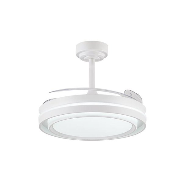 Ventilador de techo LED con aspas retráctiles NASOT, 72W 7920Lm CCT