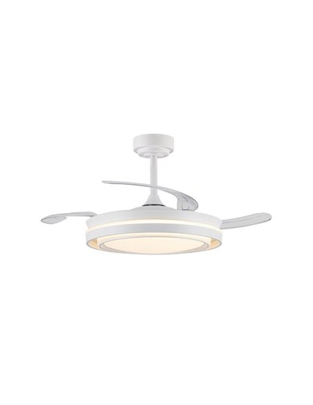 Ventilador LED aspas plegables TRIDENT, 72W 7920Lm CCT