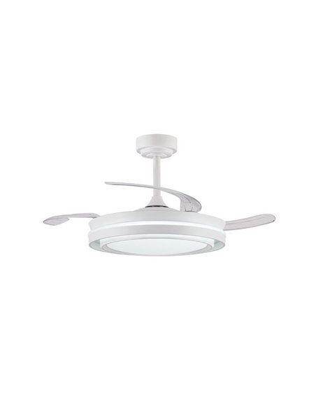 Ventilador LED aspas plegables TRIDENT, 72W 7920Lm CCT