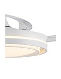 Ventilador LED aspas plegables TRIDENT, 72W 7920Lm CCT