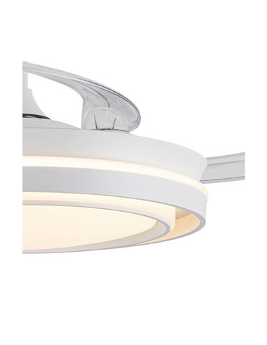 Ventilador LED aspas plegables TRIDENT, 72W 7920Lm CCT