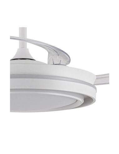 Ventilador LED aspas plegables TRIDENT, 72W 7920Lm CCT