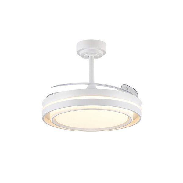 Ventilador LED aspas plegables TRIDENT, 72W 7920Lm CCT